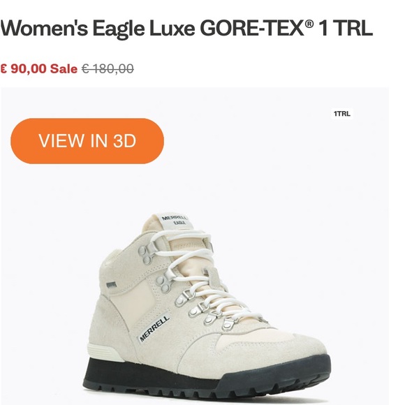 Merrell Shoes - Suede Eagle Lux Gore-Tex trail or street boots - W8 - EUC
